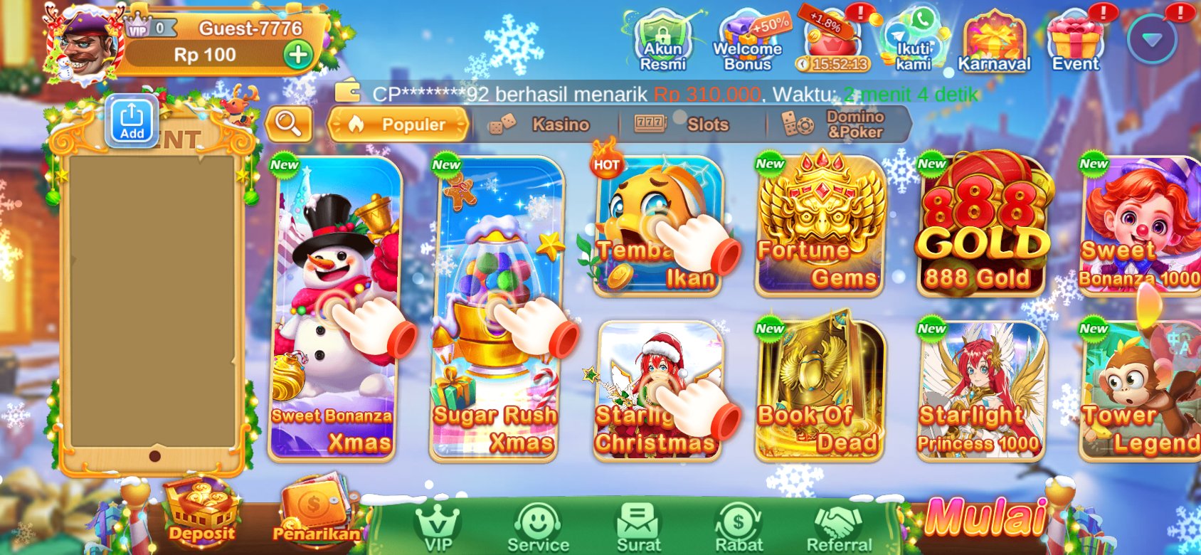 Permainan slot online populer seperti Sweet Bonanza dan Sugar Rush di Askasino.